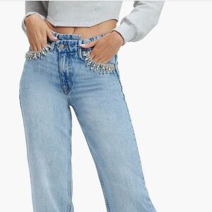 Good American Good '90s Crossover
Straight Leg Jeans